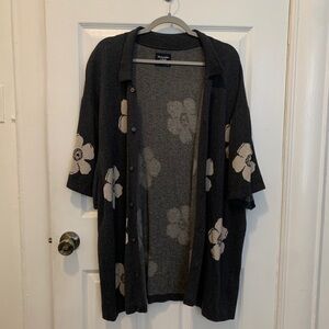 Abercrombie & Fitch Men’s Floral Short Sleeve Cardigan Size XXL